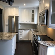 Compact open concept kitchen