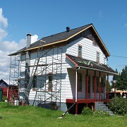 Raised roof line for second floor