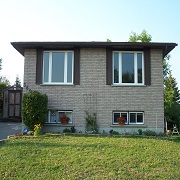 New windows on brick home